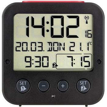 Preview: Präziser Digitaler Funkwecker (schwarz) mit Thermometer, Datum & 2 Weckzeiten – Zuverlässige Zeitmessung & umfassende Informationen auf einen Blick Preview: Präziser Digitaler Funkwecker (schwarz) mit Thermometer, Datum & 2 Weckzeiten – Zuverlässige Zeitmessung & umfassende Informationen auf einen Blick
