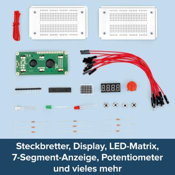Preview: Python Lernkit für Raspberry Pi 4 und 400 - Sofort loslegen ohne Vorkenntnisse - Für Programmieranfänger - Projekte: LED-Matrix, Fussgängerampel