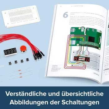 Learn Python, kit for Raspberry Pi 4 and 400, incl. all components and ...