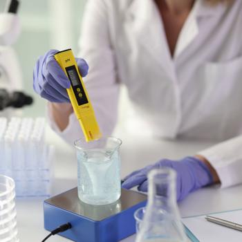 Preview: pH-mètre numérique - Analyse eau piscines, aquariums, bassins - Écran LCD, fonction ATC, pH 0-14, précision +/- 0.01, LR44 - CH6411