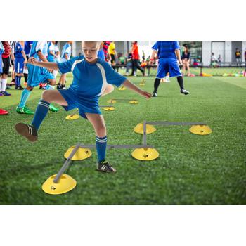 Preview: Professional 16-piece training hurdle set: For agility, speed & jumping power, lightweight, robust & versatile for sports & fitness