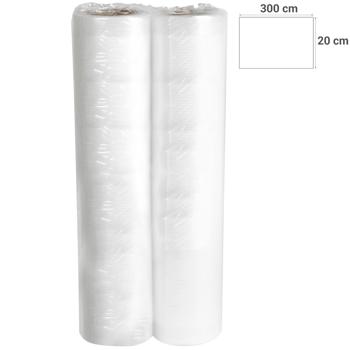 Preview: Folienrollen für Vakuumiergerät - 2 Stück je 20x300 cm mit Rippen-Struktur - Schutz vor Gefrierbrand & längere Haltbarkeit für Lebensmittel und Dokumente Preview: Folienrollen für Vakuumiergerät - 2 Stück je 20x300 cm mit Rippen-Struktur - Schutz vor Gefrierbrand & längere Haltbarkeit für Lebensmittel und Dokumente