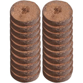 Preview: Set of 20 coconut coir pellets for plant propagation, biodegradable