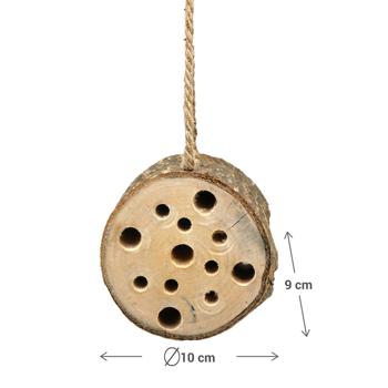 Preview: Insect hotel to hang up, approx. 10 x 9 cm