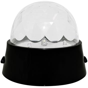 Preview: Mobile Batterie Diskokugel mit rotierenden LED Lichteffekten: Perfekt für Partys, Kinderzimmer & unterwegs, bunte Lichter, Ihr portabler Party-Spass!