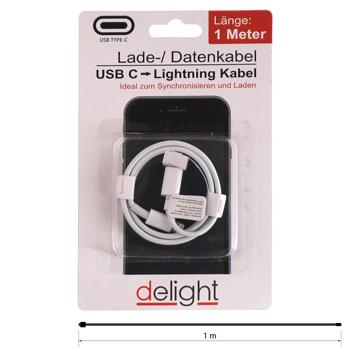 Preview: USB-C to Lightning charging cable, 1 m, white Preview: USB-C to Lightning charging cable, 1 m, white