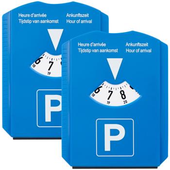 Preview: 2er-Set Parkscheibe mit Eiskratzer, Profilmesser und Einkaufschip