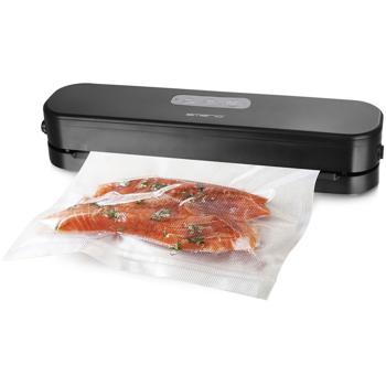 Preview: Powerful vacuum sealer with 95W for airtight sealing of food, incl. 2 film rolls (28 cm), compact, simple & efficient