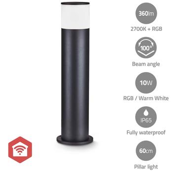 Preview: Premium Smartlife Gartenleuchte: ZigBee, RGB, warmweisses Licht, App Steuerung– Robuste Aluminium Wegeleuchte, 2700K, IP65 wetterfest