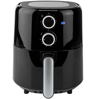 Preview: Kompakte Heissluftfritteuse 1500W – 3L Kapazität, Timer & Antihaft-Beschichtung – gesundes, fettarmes Frittieren, schnelle Zubereitung & leichte Reinigung