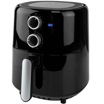 Preview: Kompakte Heissluftfritteuse 1500W – 3L Kapazität, Timer & Antihaft-Beschichtung – gesundes, fettarmes Frittieren, schnelle Zubereitung & leichte Reinigung