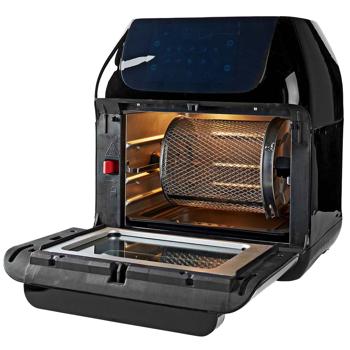 Preview: Friteuse à Air Chaud 9-en-1 - Frire, Griller, Rôtir, Cuire, Déshydrater - Écran Tactile, 9 Programmes, 12L, 1500W, Minuterie 60min, Thermostat 65-200°C