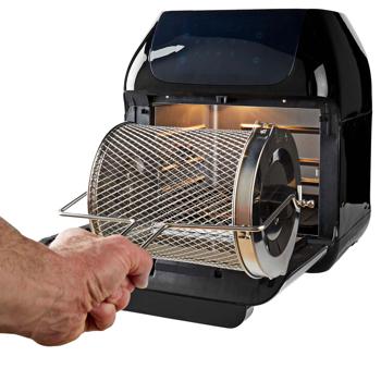 Preview: Friteuse à Air Chaud 9-en-1 - Frire, Griller, Rôtir, Cuire, Déshydrater - Écran Tactile, 9 Programmes, 12L, 1500W, Minuterie 60min, Thermostat 65-200°C