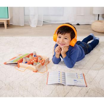 Interaktives LiLUMi Hörbuch mit Holzfiguren: 108 Geschichten, bunt – Fördert Fantasie & Lernen, ideales Spielzeug zum Hören & Mitspielen