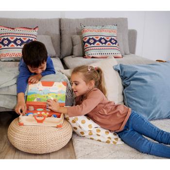 Preview: Interactive LiLUMi audio book with wooden figures: 108 stories, colorful - Promotes imagination & learning, ideal toy for listening & playing along