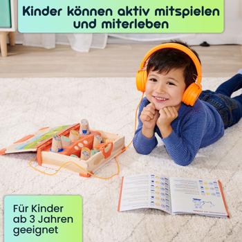 Preview: Interaktives LiLUMi Hörbuch mit Holzfiguren: 108 Geschichten, bunt – Fördert Fantasie & Lernen, ideales Spielzeug zum Hören & Mitspielen