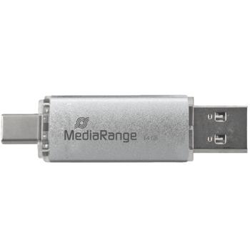 Preview: Hochwertiger USB Speicherstick 64GB – mit USB-C & USB 3.0 Stecker für ultraschnelle Datenübertragung, kompatibel mit PC & Smartphone