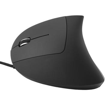 Preview: Ergonomische 6-Tasten-Maus für Linkshänder - Vertikales Design beugt Überlastung vor - 1.7m Kabel - Windows, macOS, Linux kompatibel - 800-2400 dpi
