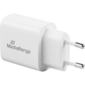 Preview: Alimentatore USB intelligente con 2 porte USB-A, Quick Charge, 12W - veloce, bianco, protezione da sovraccarico, surriscaldamento e cortocircuito