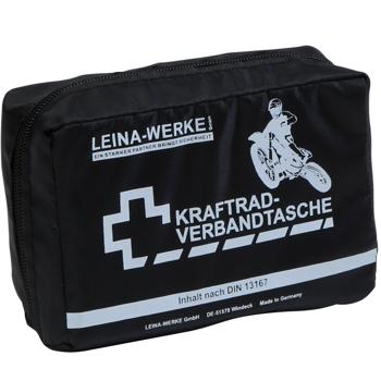 Preview: Motorcycle first aid bag, contents DIN 13167, black Preview: Motorcycle first aid bag, contents DIN 13167, black