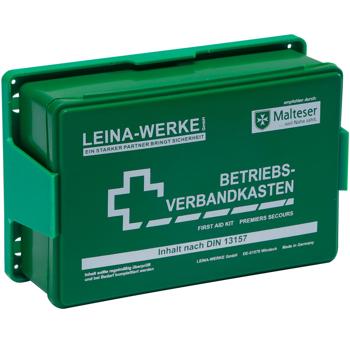 Preview: Compact first aid kit DIN 13157, green, complete set for businesses, quick first aid, safe storage Preview: Compact first aid kit DIN 13157, green, complete set for businesses, quick first aid, safe storage