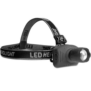 Preview: Lot de 2 Lampes Frontales LED Ultra-lumineuses 60 lumens - Bandeau Flexible Réglable - Fonction Zoom, 3 Modes d‘Éclairage - IP44