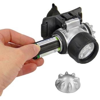 Preview: Lampes Frontales LED (x2) - Idéales Camping, Randonnée, Bricolage - 7 LED, 3 Modes, IP44 Étanche, Bandeau Réglable - Autonomie 100 000h