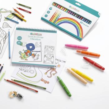 Preview: Pastelli a cera, 12 pezzi, in diversi colori