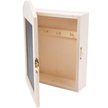 Preview: lot de 2, boîte à clés avec tableau et deux feutres pour tableau noir, effaçable