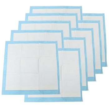 Preview: Alèses chiots 10 pièces 60x60 cm - Super absorbantes & anti-fuites - Pour entraînement propreté chiots & chiens seniors - Protection hygiénique optimale