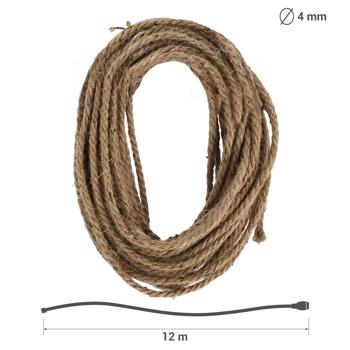 Preview: 2er-Set Juteseil zum Basteln & Dekorieren - Robustes Naturmaterial 8m lang & 4mm stark - Ideal für DIY, Garten & maritime Deko