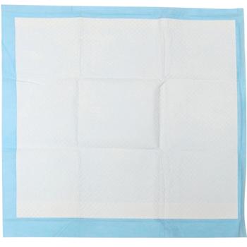 Preview: 180 alèses pour chiots, 60x60 cm, super absorbantes : anti-fuites, blanc-bleu, pour chiots ou chiens seniors, propreté maximale