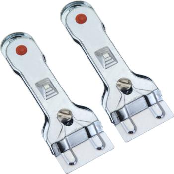 Preview: set of 2 scrapers for metal ceramic hob plates, L 14 cm