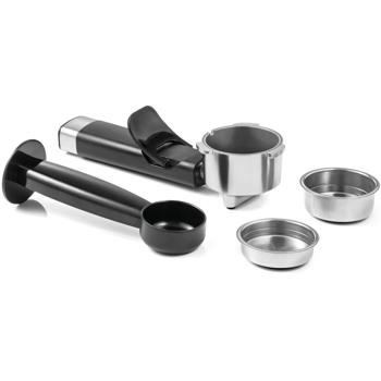 Preview: Profi Siebträger Kaffeemaschine, 19 bar, rostfreier Edelstahl, Wärmeplatte für Tassen, Milchschaumdüse f. Cappuccino, Latte Macchiato