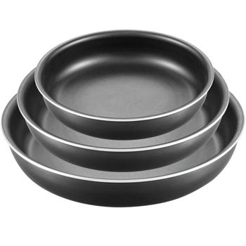 Preview: Robusto set di pentole con manico rimovibile, 3 pentole, 3 padelle, rivestimento antiaderente, manici ergonomici