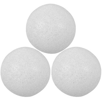 Preview: 3er-Set LED Leuchtkugeln Weihnachtskugel - warmweisses Licht für festliche Stimmung & gemütliches Ambiente - Ø 18 cm - batteriebetriebene Weihnachtsdeko