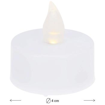 Preview: Lot 30 Bougies Chauffe-Plat LED - Scintillement Réaliste Blanc - Piles CR2032 Incluses - Design Moderne & Classique pour Noël, Mariage, Fête