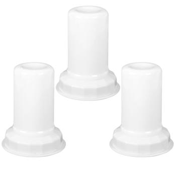 Preview: Lampes LED effet flamme lot de 3 - Ambiance cosy Avent Hiver Noël Halloween - Remplacement bougie sans risque - Blanc chaud - 7,5x9,5cm - Piles AAA