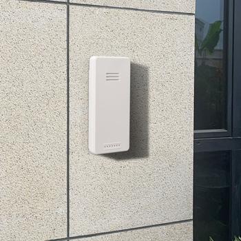 Preview: 2-in-1: sveglia a proiezione e stazione meteo wireless (bianco) - Proiezione dell‘ora, dati meteo, sensore esterno, porta di ricarica USB - Pratico e conveniente