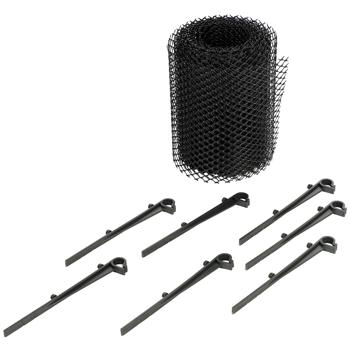 Preview: Leaf guard for gutters incl. 8 fixing clamps