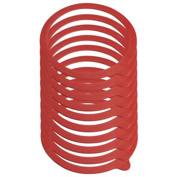 Preview: Anneaux de mise en conserve Élastiques de mise en conserve - Conservation alimentaire bocaux et réveil - Ø 10cm - 10 pièces réutilisables avec languette
