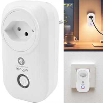 Preview: set di 2 prese WiFi intelligenti con misurazione della potenza: interruttore wireless WiFi (bianco) per il risparmio energetico controllato dall‘app e la comoda gestione dei dispositivi