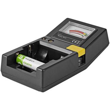 Preview: Tester per batterie – controllo rapido di batterie AAA, AA, C, D, 9 V e pile a bottone – indicazione a colori dello stato di carica – compatto & robusto