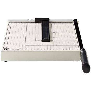 Preview: Präzise Papier-Schneidemaschine für DIN A4, Fotos, Visitenkarten. Exakte Schnitte, mühelos. Ideal für Büro & Hobby, sicherer Hebelschneider