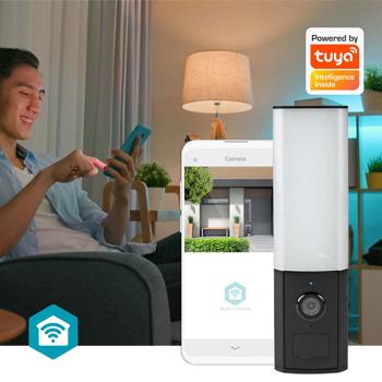 Preview: Wi-Fi wall light with Full HD camera, SmartLife app, motion sensor, night vision, IP65 – Convenient surveillance and lighting
