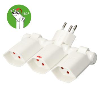 Preview: Clip Clap Abzweigstecker 3x Typ 13 weiss Preview: Clip Clap Abzweigstecker 3x Typ 13 weiss