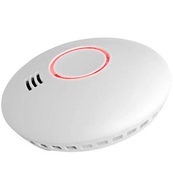 Preview: set di 3 rilevatori di fumo wireless collegabili in rete con sensore di calore, 85dB