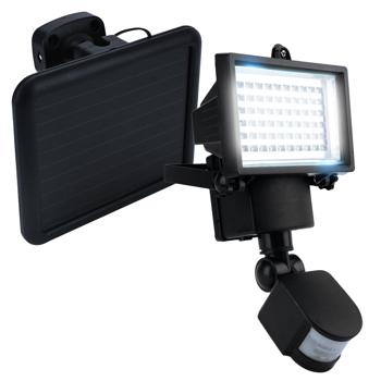 Preview: Solar LED wall floodlight for outdoors, PIR sensor 180°, 12 W, particularly bright 750 lumens, IP44, completely self-sufficient thanks to solar panel, pleasant white light