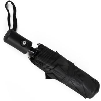 Preview: Parapluie Automatique Compact Noir - Ouverture/Fermeture Bouton-Pression - Ø 95cm - Protection Intempéries pour Sac à Main/Dos - Fibres de Verre