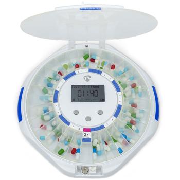 Preview: SmartLife Medikamentendose, WLAN, App Steuerung/Überwachung, 28 Fächer, LCD-Display - Nie mehr Pillen vergessen - Top-Sicherheit + Kontrolle